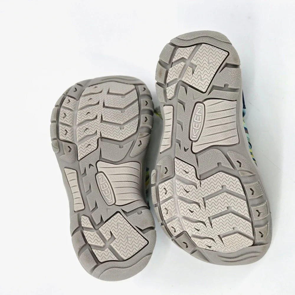 KEEN Newport H2 Kids 13 Blue Yellow Water Sandals Hiking Trail Gorpcore Shoes